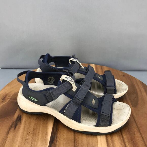 Keen Astoria West Open Toe Sandals Womens Size 9 Navy Blue Adjustable - Picture 1 of 8